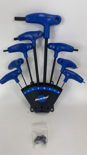 Park Tool PH-1.2 P-Handle Hex Set with Holder, Mechanic Bicycle Tool