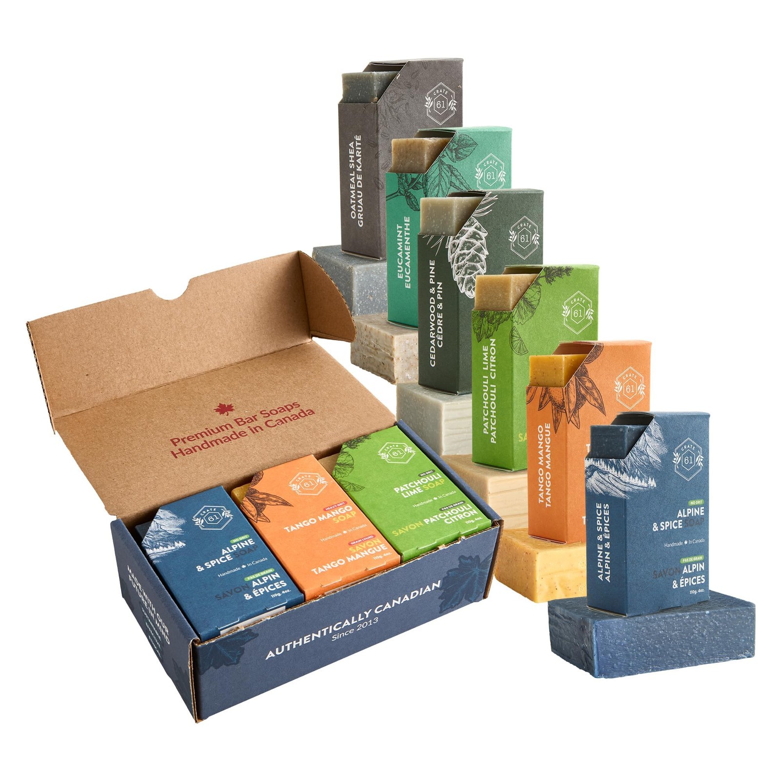 Crate 61 Organics Handmade In Canada Plant Based Cold Process Natural Bar Soap
