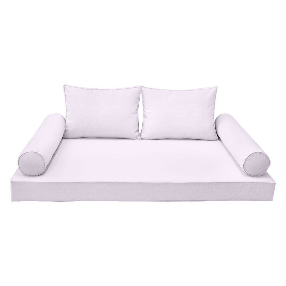 |COVER ONLY| Style 1 Crib Piped Trim Daybed Mattress Bolster Pillow Covers AD107