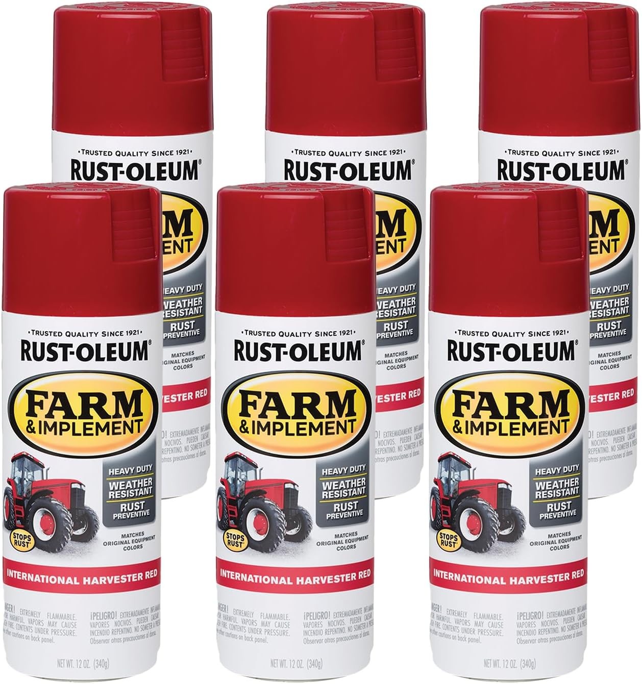 Gloss International Harvester Red Spray Paint, 12 Oz Can, Specialty Farm &