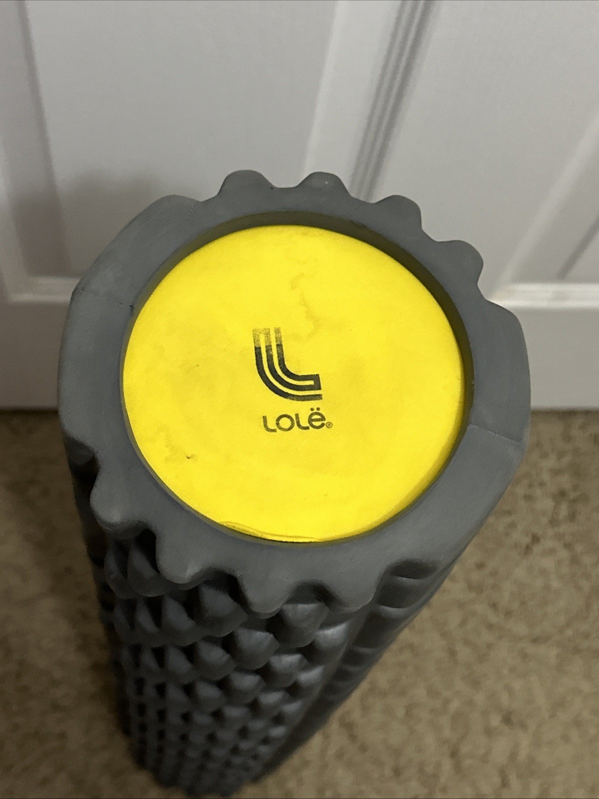 Prima Lole Foam Roller 24” Gray Deep Tissue Massage Relaxation Circulation