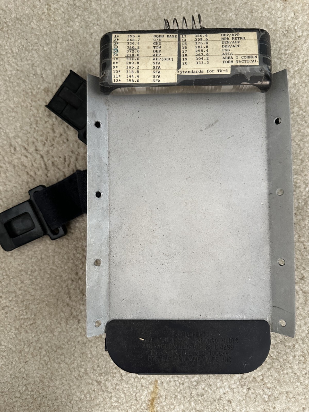 ORIGINAL ISSUE US Navy Pilots Clipboard MXU-163/P Lighted Dimmable ACB 1000/P