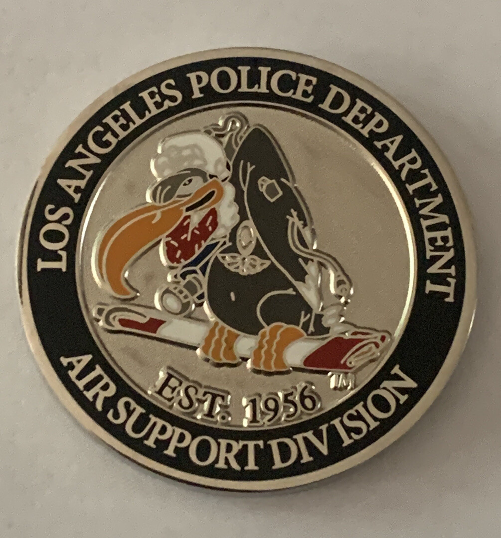 LAPD Los Angeles Police Department ASD Air Support Division Challenge Coin