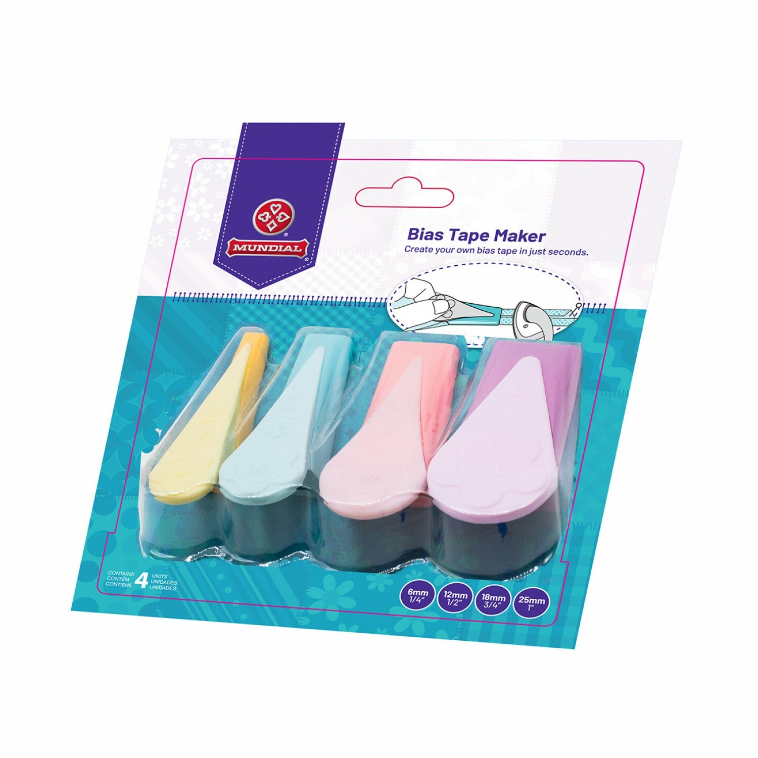 Bias Tape Maker Set 4 pack