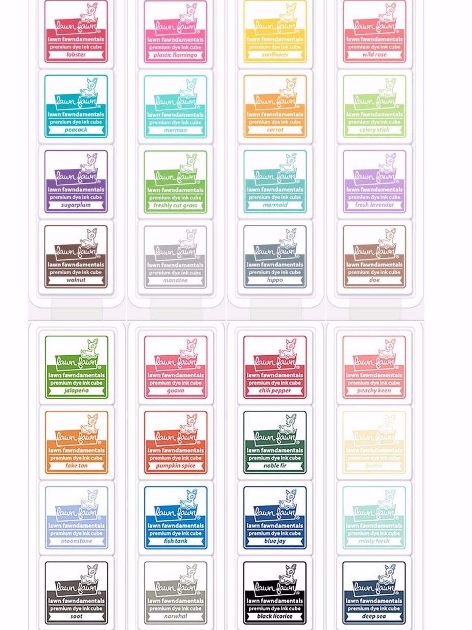 Lawn Fawn Premium Dye Ink Cube (4 Cubes/ Pack) You Choose: Candy Store, Tropical