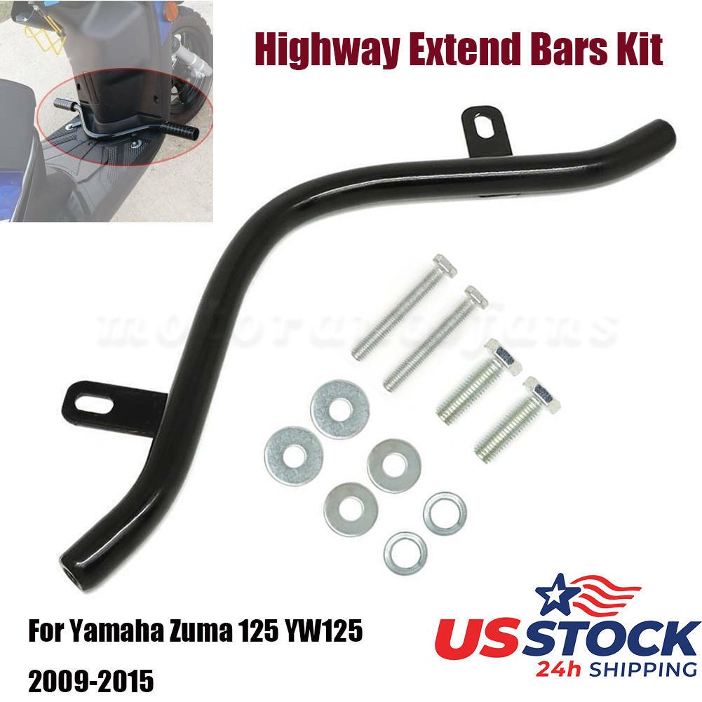 Highway Bars Foot Rest Extend For Yamaha Zuma 125 YW125 Scooter Cruiser Comfort