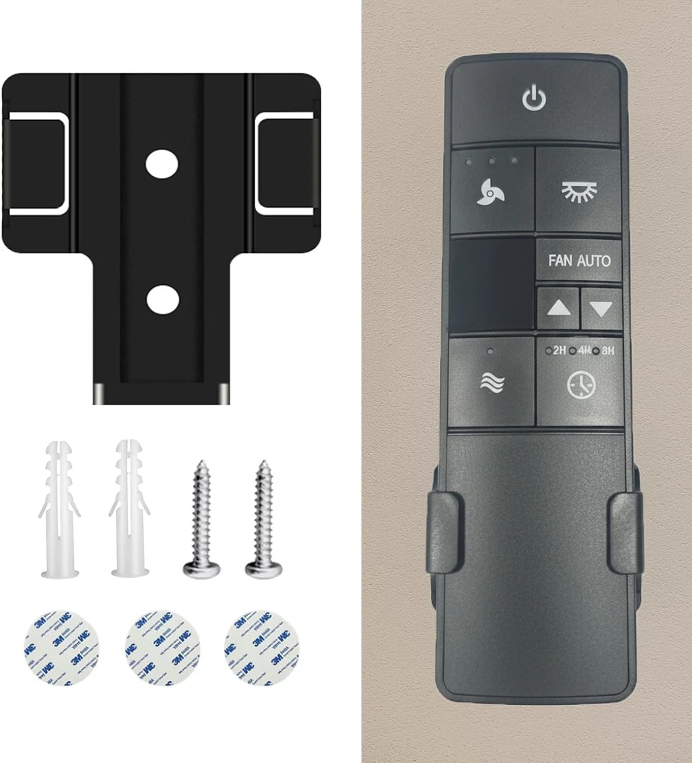 Ceiling Fan Remote Control Wall Mount Bracket for HD3/UC7225T | Suitable for Ham