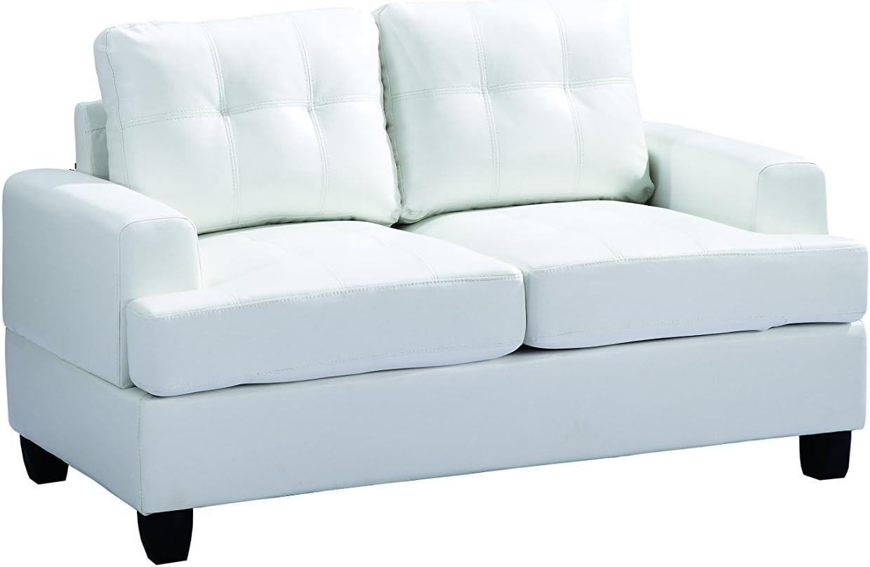 G587A-L Living Room Love Seat, White