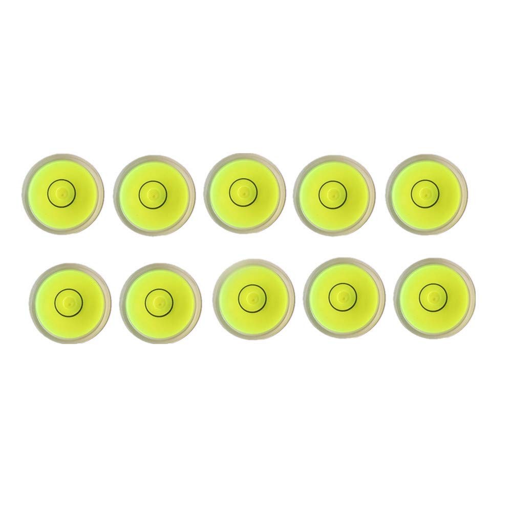10pcs Bubble Spirit Level Degree Mark, 12x6mm Mini Circular Bubble Level Incl...