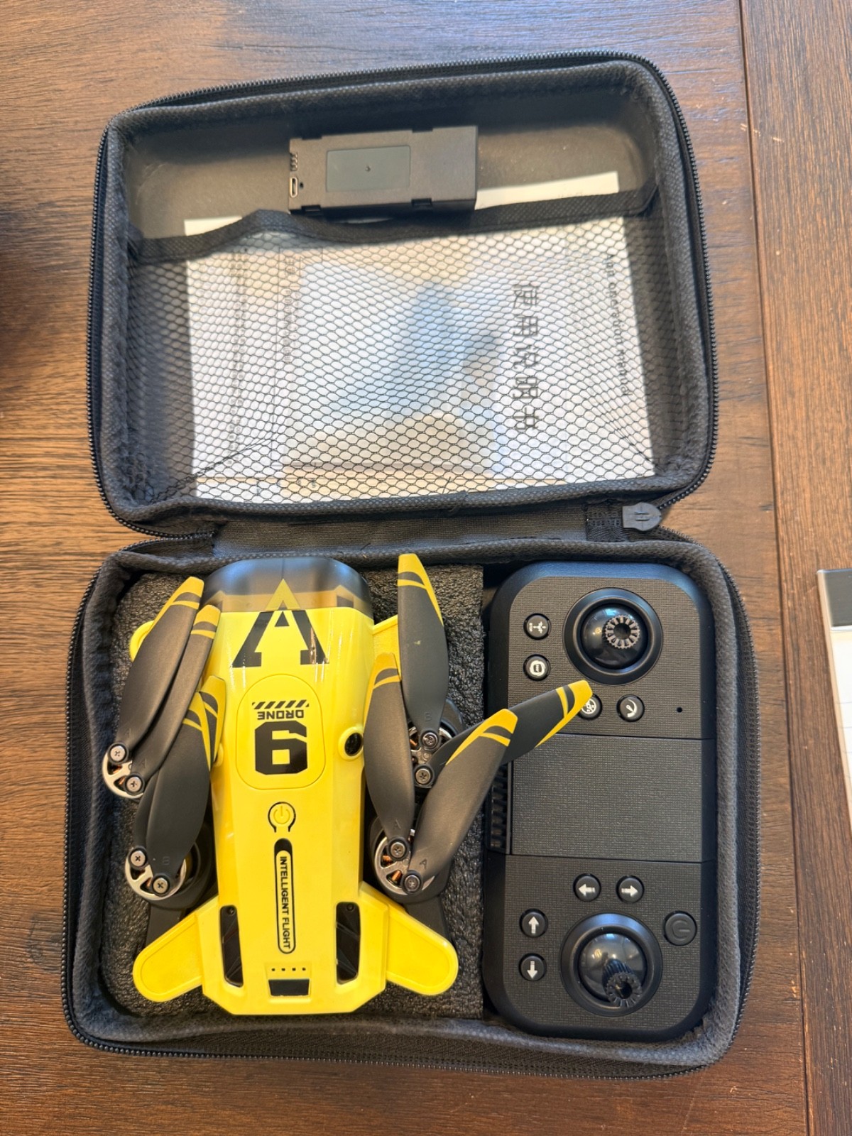 B9 Four Axis Yellow Smart Drone with case