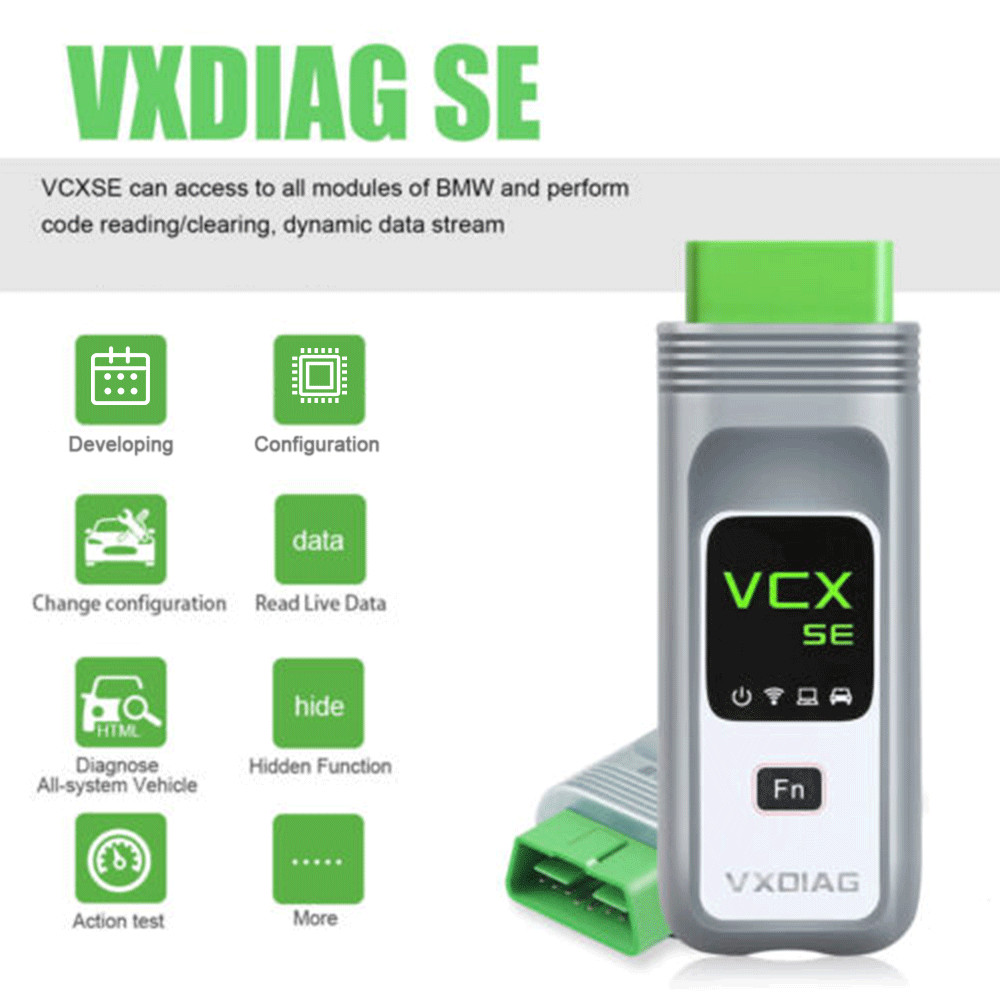 VXDIAG VCX SE for BMW OBD2 Diagnostic Scanner J2534 Programming Key Coding Tool