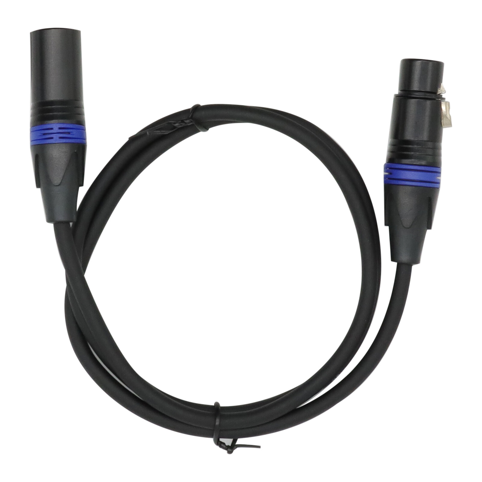 3'' - 100'' Color Coded 3-Pin Professional Light DMX Cable with Locking XLR Ends
