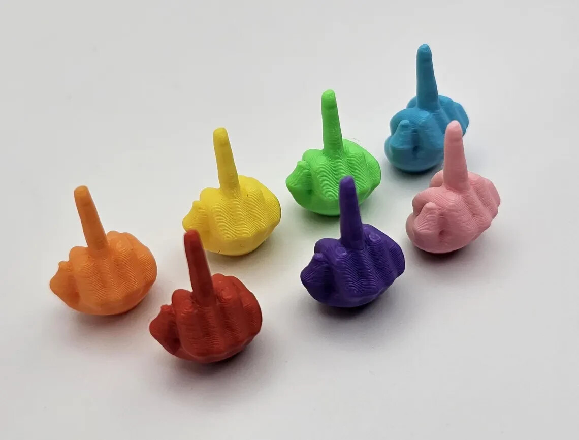 Bag of Hands | Middle Fingers in Bulk | Tiny Middle Fingers | Party Favors | Nov