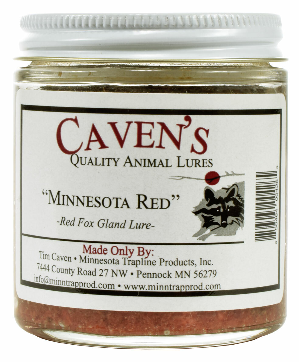 Caven's Minnesota Red "Red Fox Gland Lure" 4 oz. Bottle