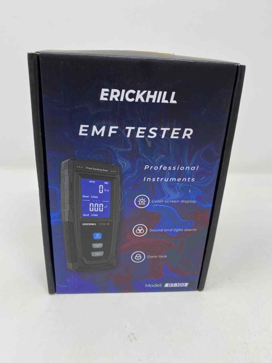 Erickhill Emf Meter, Rechargeable Digital Electromagnetic Field Radiation Detect