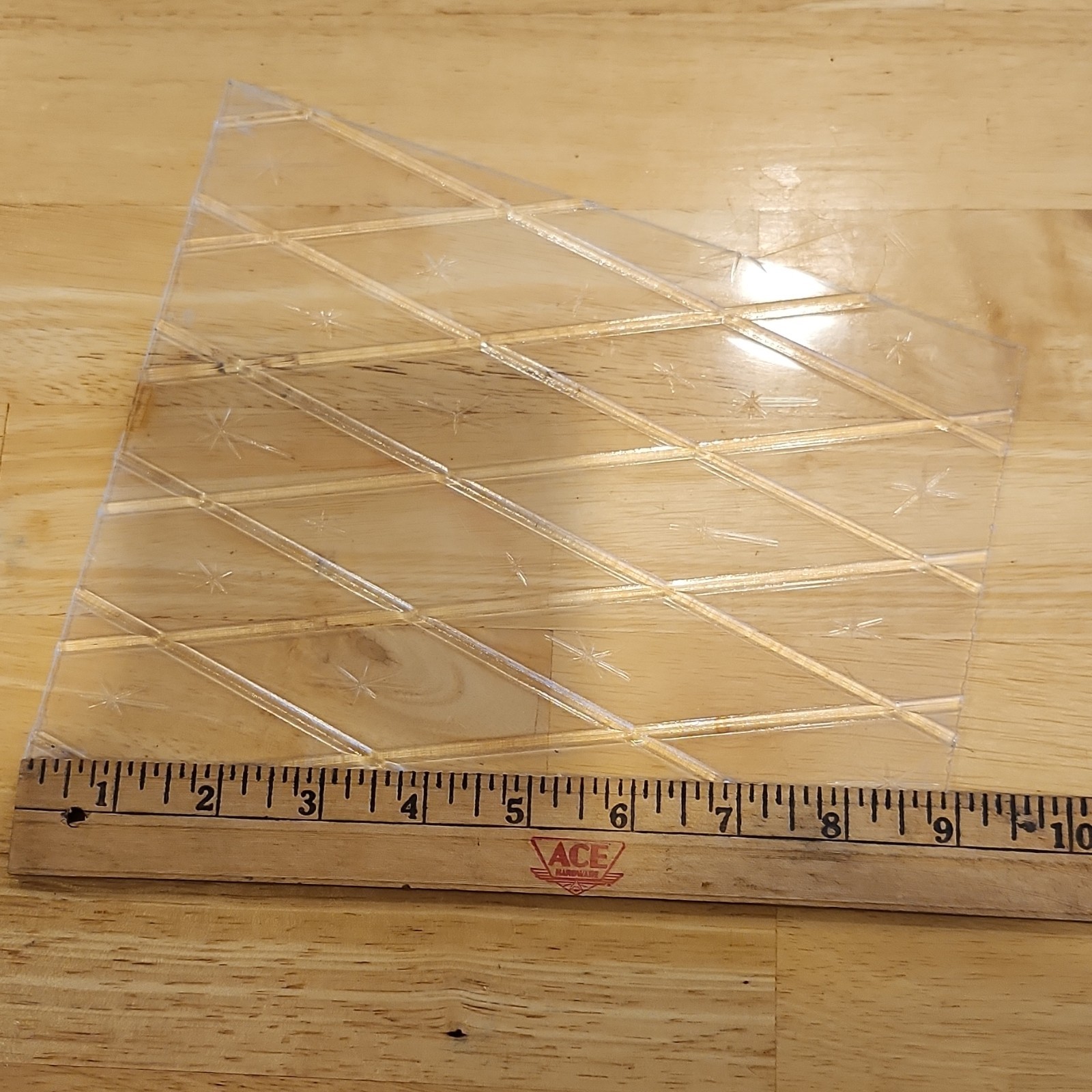 Clear Plastic with Diamond and Star Pattern, Various Sizes outdoor light panels