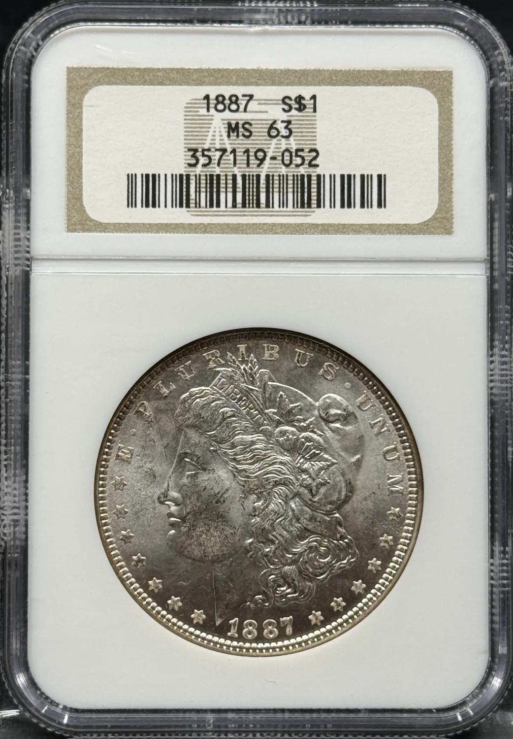 1887 Morgan Silver Dollar NGC MS-63