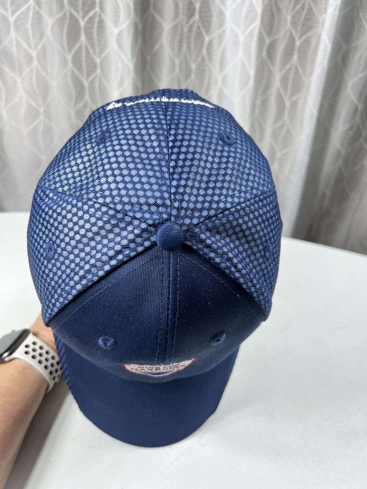 Win for Warriors Foundation Hat/Cap Navy Blue Embroidered Shield Logo RWB AdjEUC