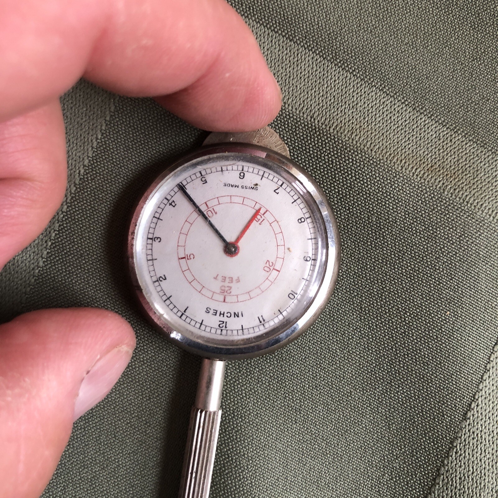Vintage Charles Bruning Co. Opisometer Precision Map Measuring Tool Swiss Made