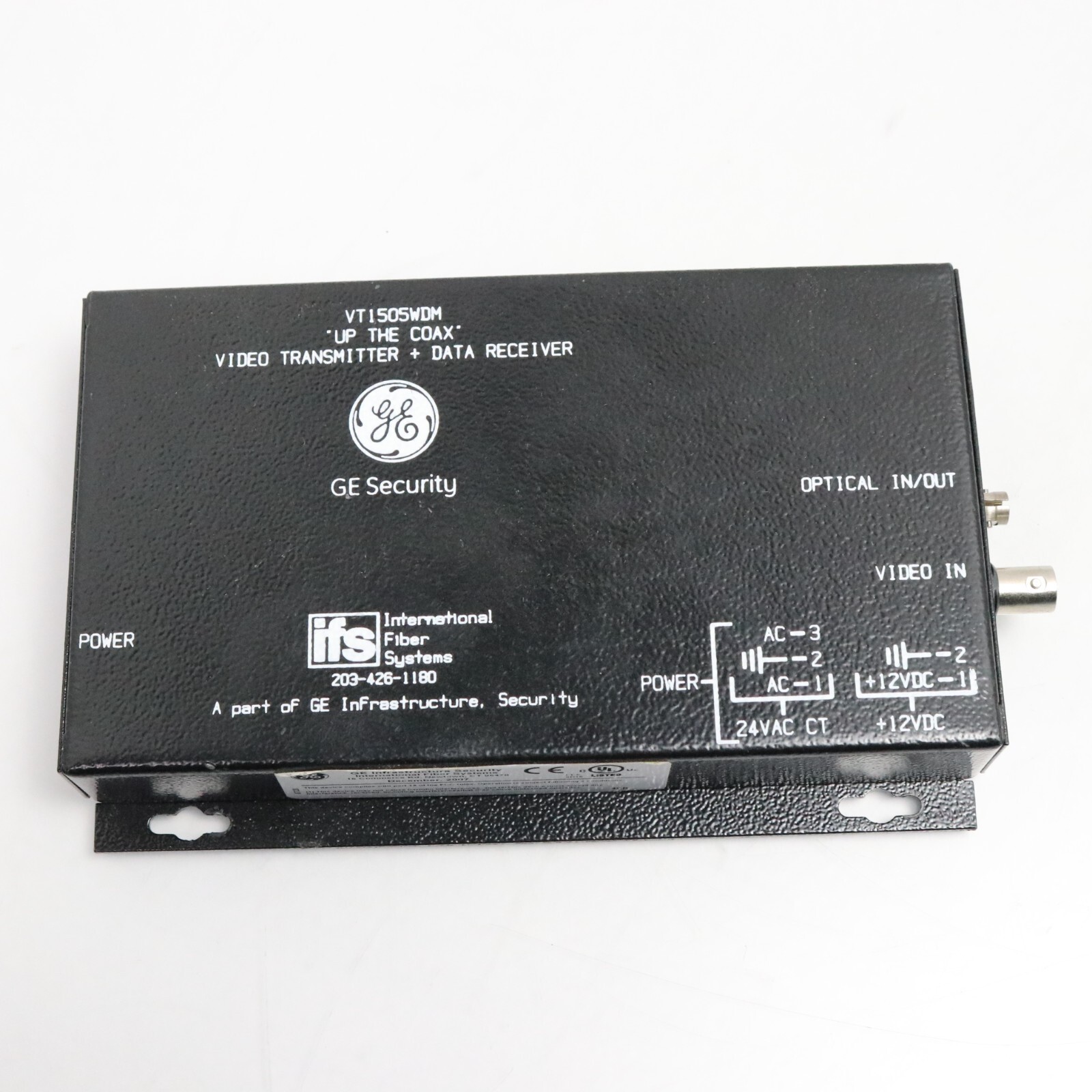 IFS GE Security VT1505WDM Video Transmitter + Data Receiver