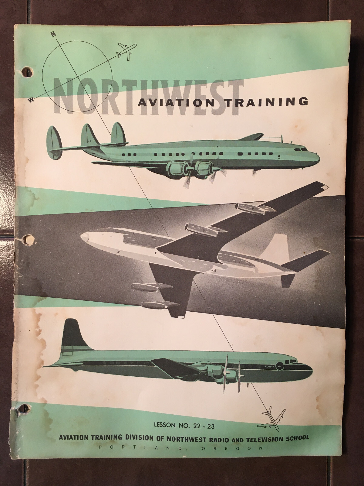 1956 NorthWest Aviation #22-23, Airline Guide, Local Tarriff Training Booklet