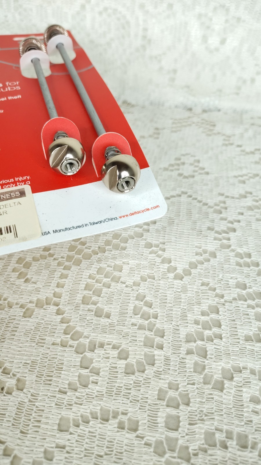 Delta Axle Rodz Locking Skewer Set (Silver) [TD9100]