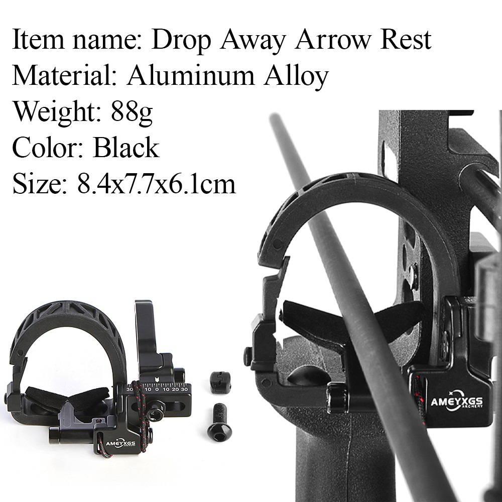 Compound Bow Drop Away Arrow Rest Fall Micro Adjust Archery Hunting RH Left Hand