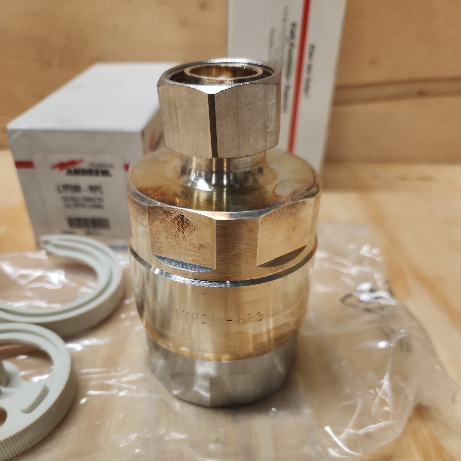 Andrew, L7PDM-RPC, One Piece DIN Male Connector NEW