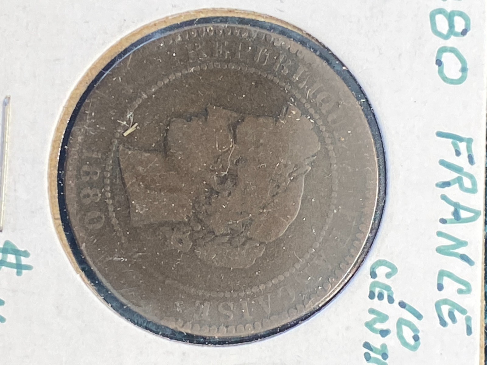 STORAGE UNIT FIND 1880 France 10 Centimes