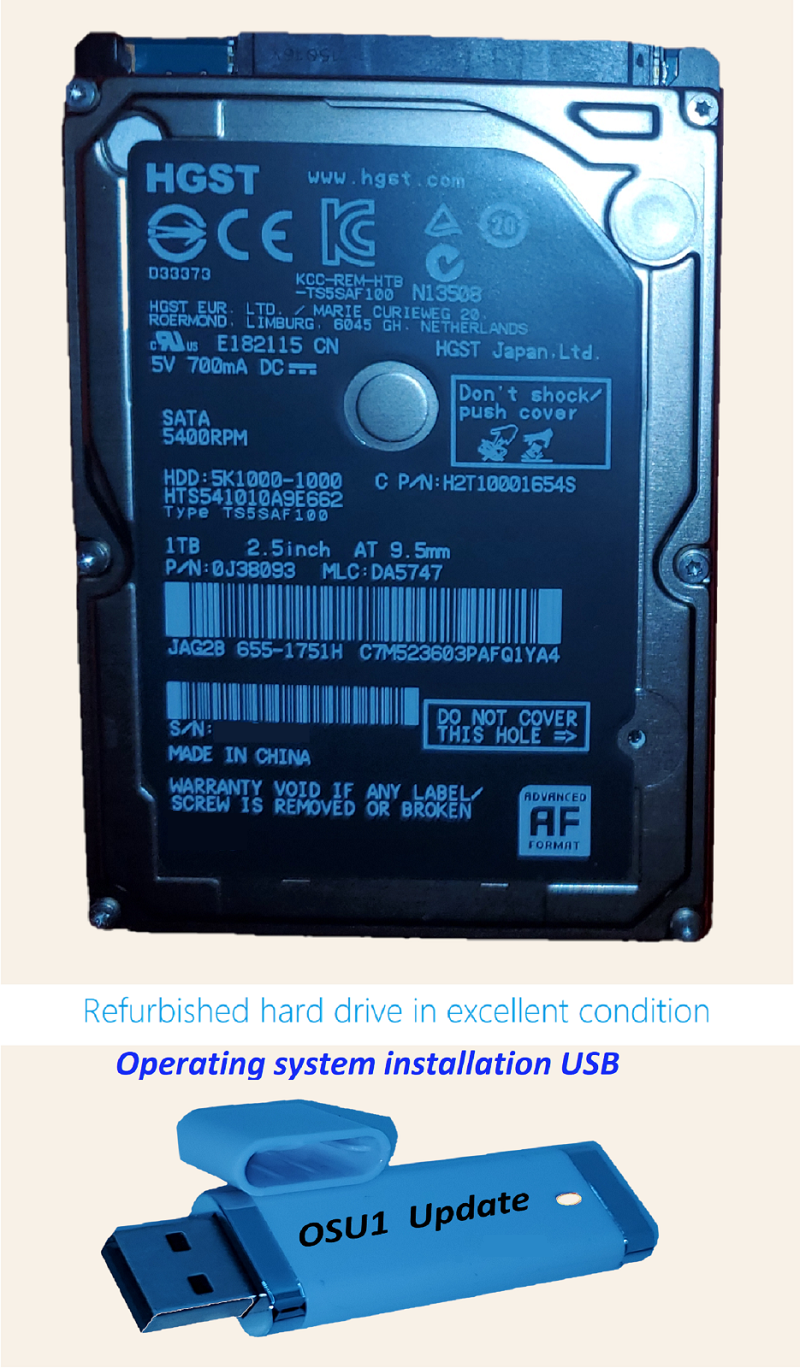 Xbox One X&S Internal 1TB Hard Drive Upgrade w Operating System Installation USB