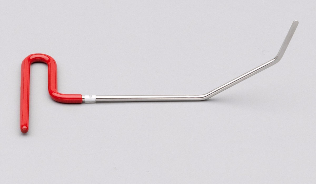 R-25 3/16" diam 8" length 11/2" toe 35 angle med tip up, 2 bends PDR Tool