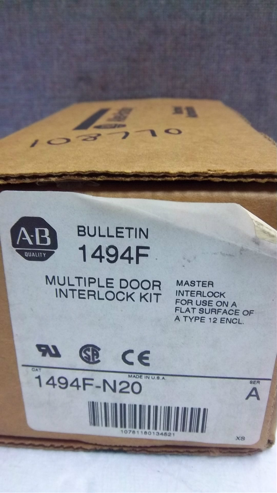 ALLEN BRADLEY MULTIPLE DOOR INTERLOCK KIT 1494F-N20 SER. A NEW 1494FN20