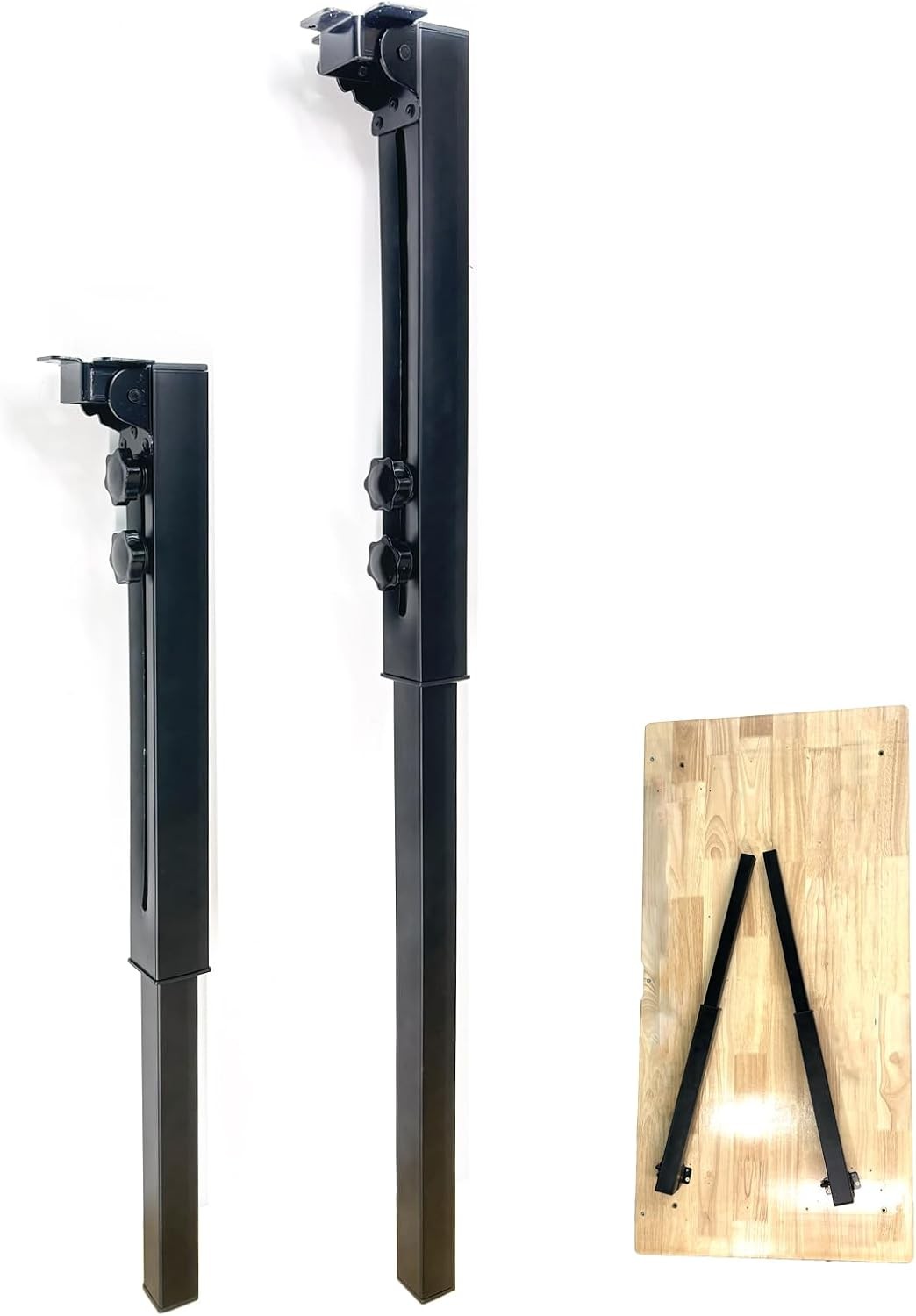Heavy-Duty Adjustable Folding Table Legs 25-34" - Set of 2 for DIY & Outdoor