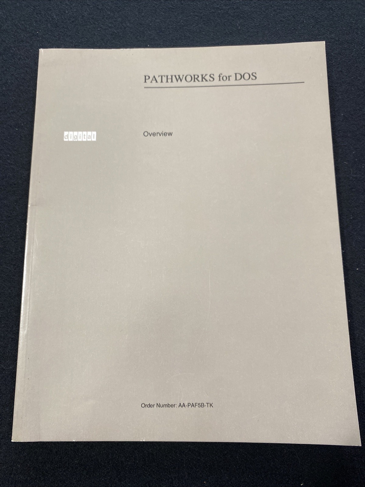 Digital Equipment Corp, Pathworks For DOS Overview 1991
