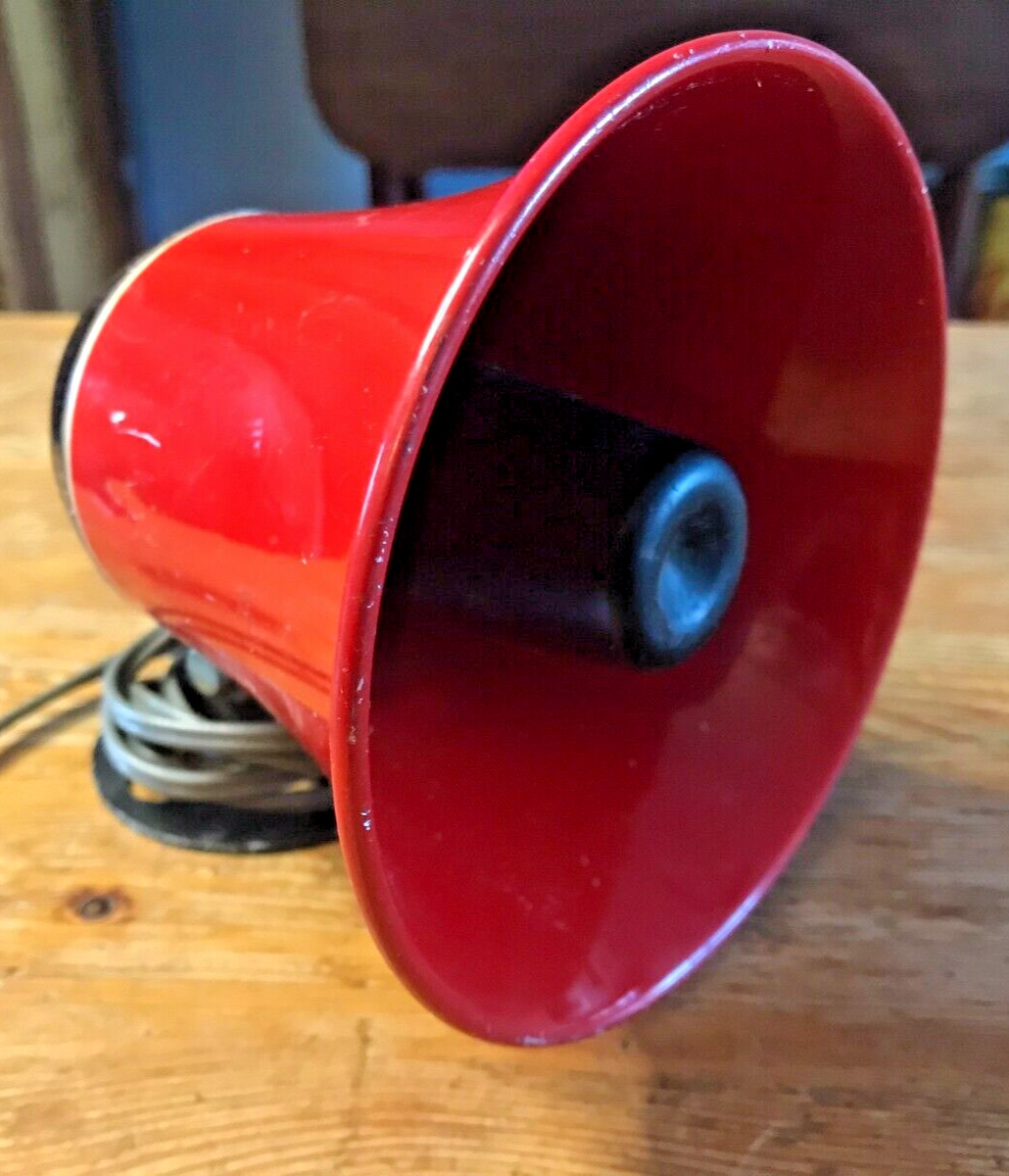 Lafayette Horn Speaker Model 99-4508 Red PA Public Address Broadcast 5W 8W Max