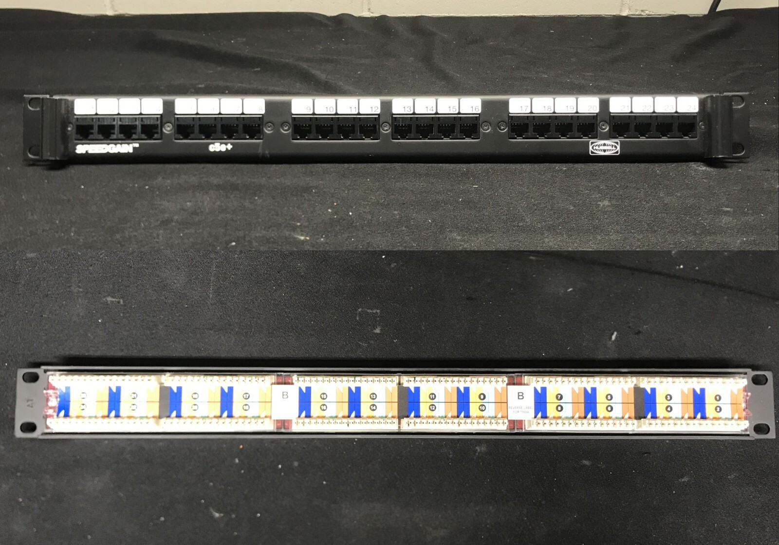 Hubbell Speedgain c5e+ 24-Port Patch Panel P5E24UE