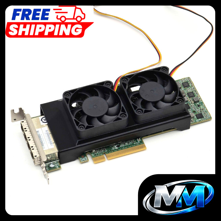LSI 9206 16e 1V1W2 0TFJRW 00MH94 SAS HBA Cooling Fan Included + Shroud Cooler