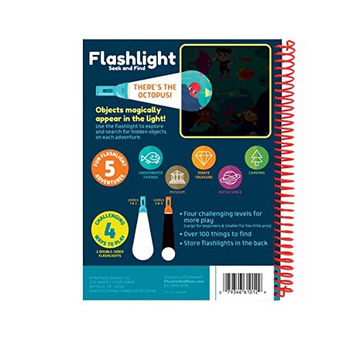Seek & Find Flashlight Activity Book Medium, Multicolor