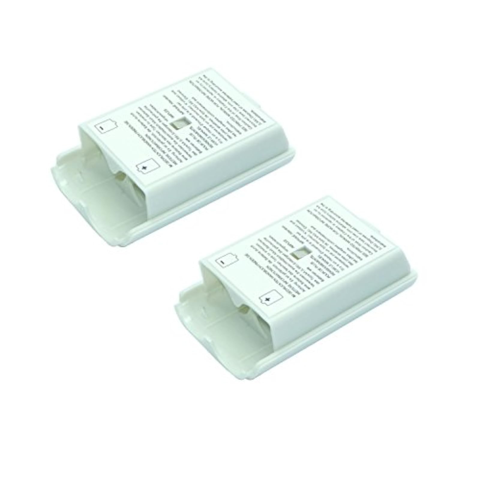 2X White Battery Cover For Microsoft Wireless Controller For Xbox 360 Xbox 360