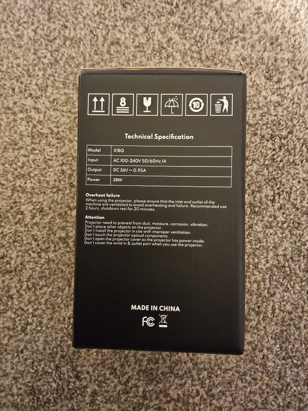X1BQ Video Projector New In Box