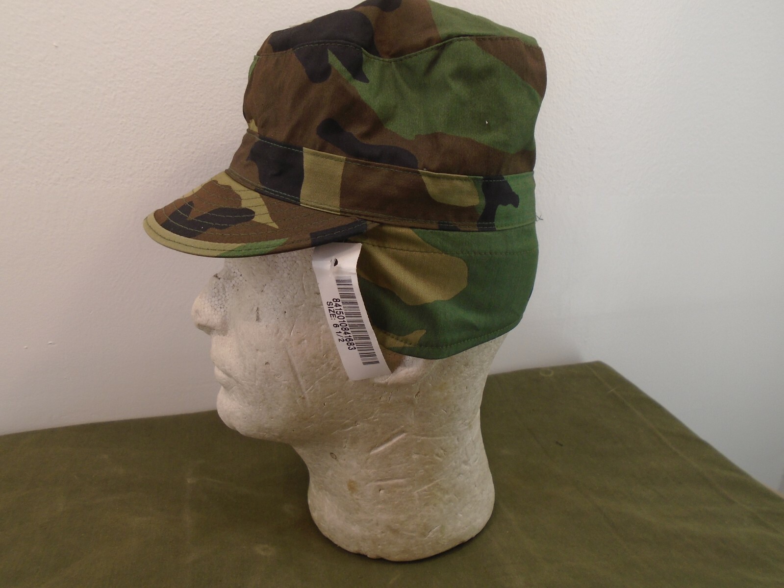 USGI US Military Army Combat BDU Cap Hat w Ear Cover 6 1/2 X-Small New 1999 47-B