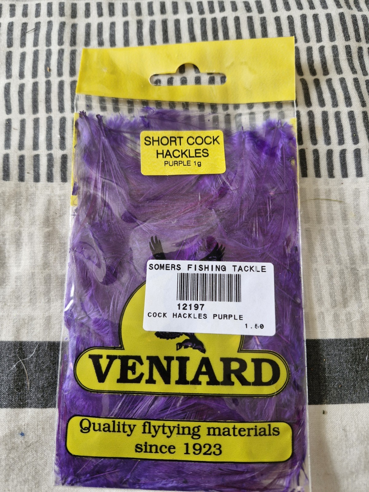 Veniard Short Cock Hackles Purple 1g