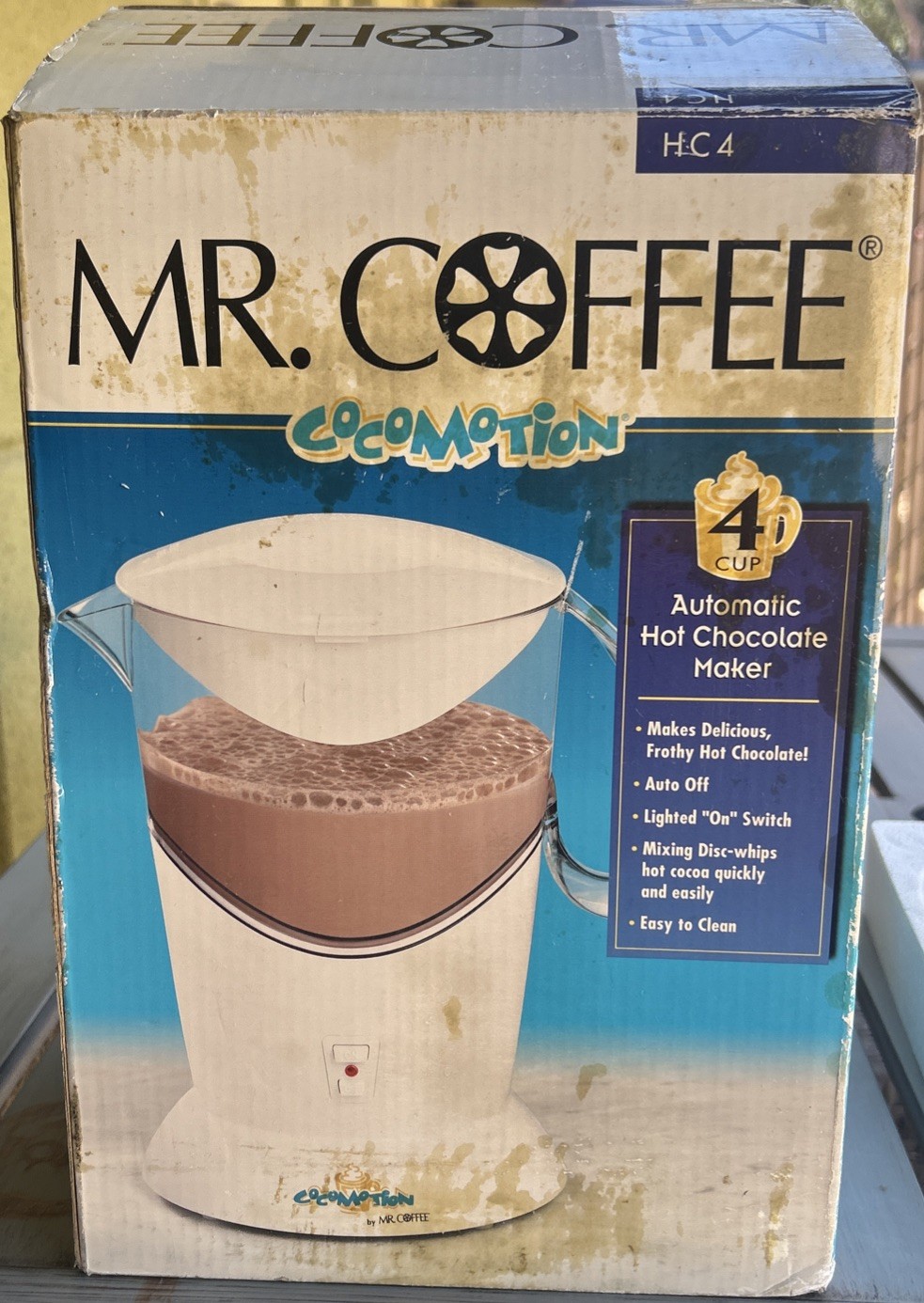 Mr. Coffee Cocomotion HC4 Automatic Hot Chocolate Maker 4 Cup New In Open Box