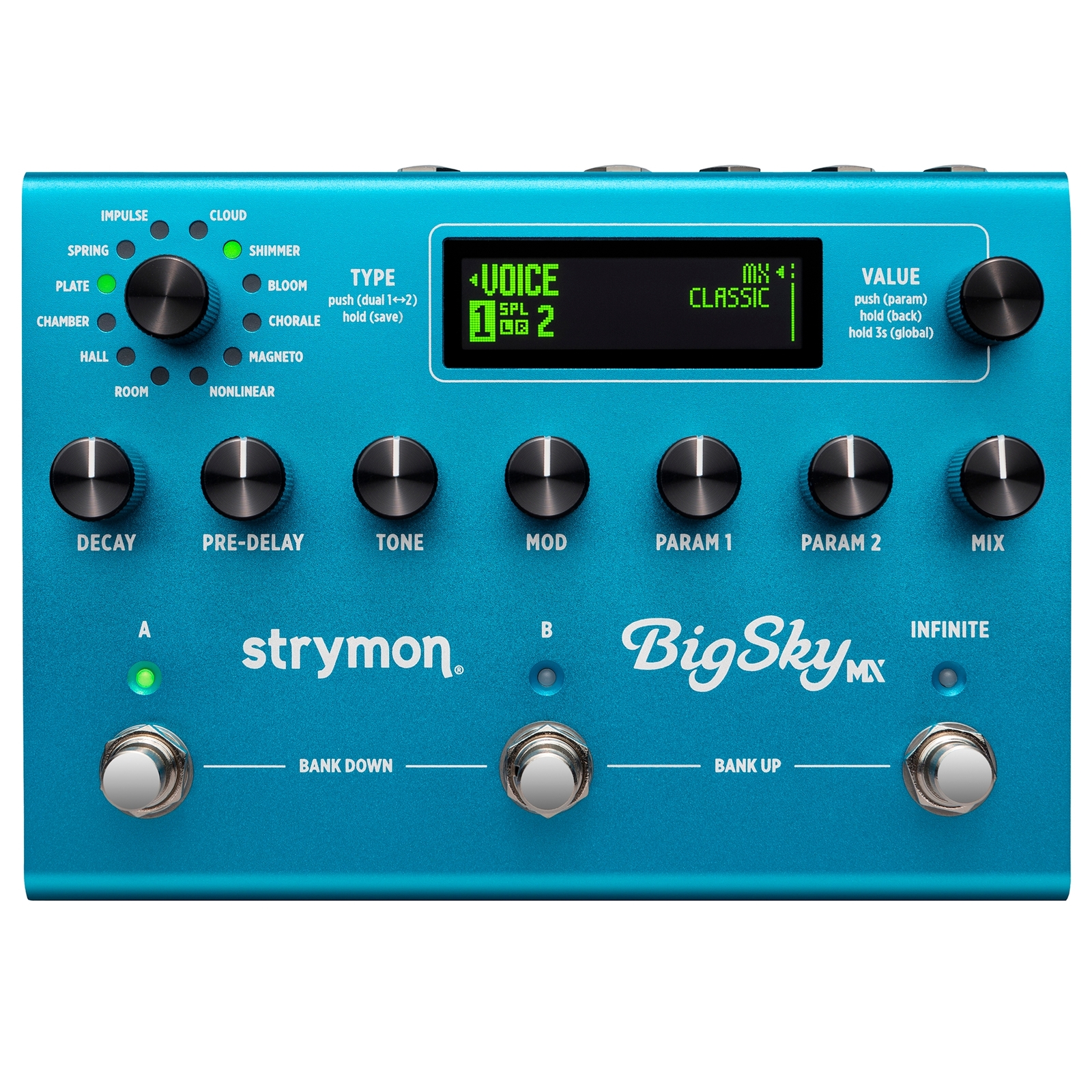 Strymon BigSky MX Reverberator Reverb Guitar Effect Pedal with Dual Routing
