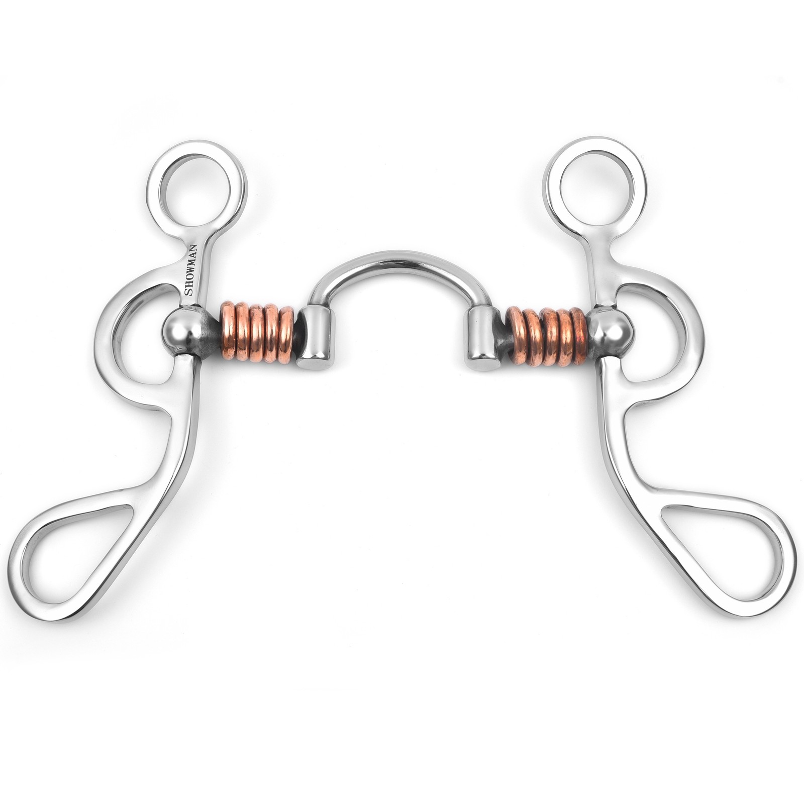 Showman Argentine Shank Bit w/ Correction Port Rings