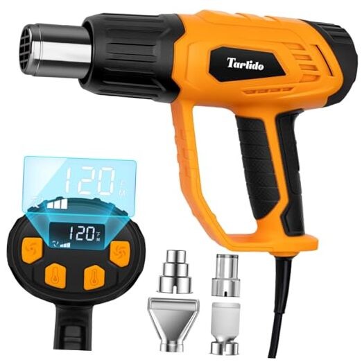 Heat Gun 1500W 120°F-1020°F(50°C-550°C) Fast Heating Heavy Duty Hot Air Gun