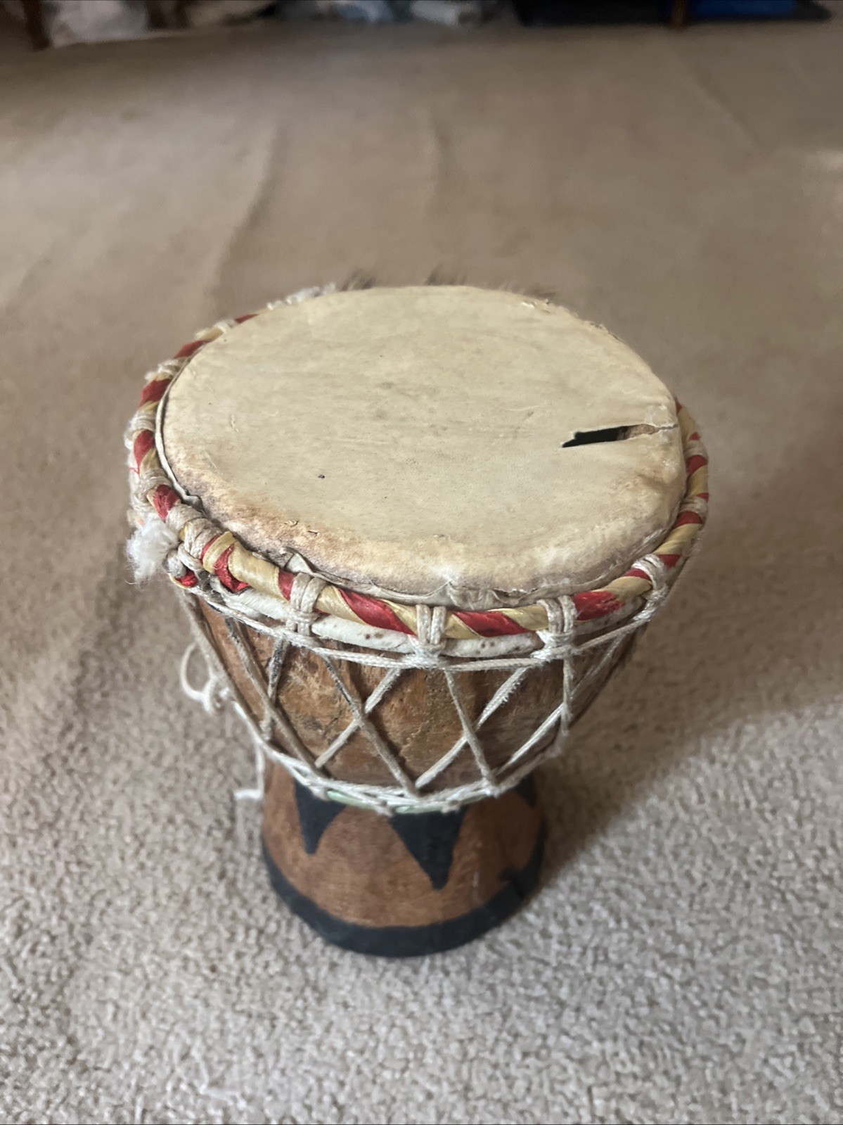Hand Made West African D'Jembe Drum