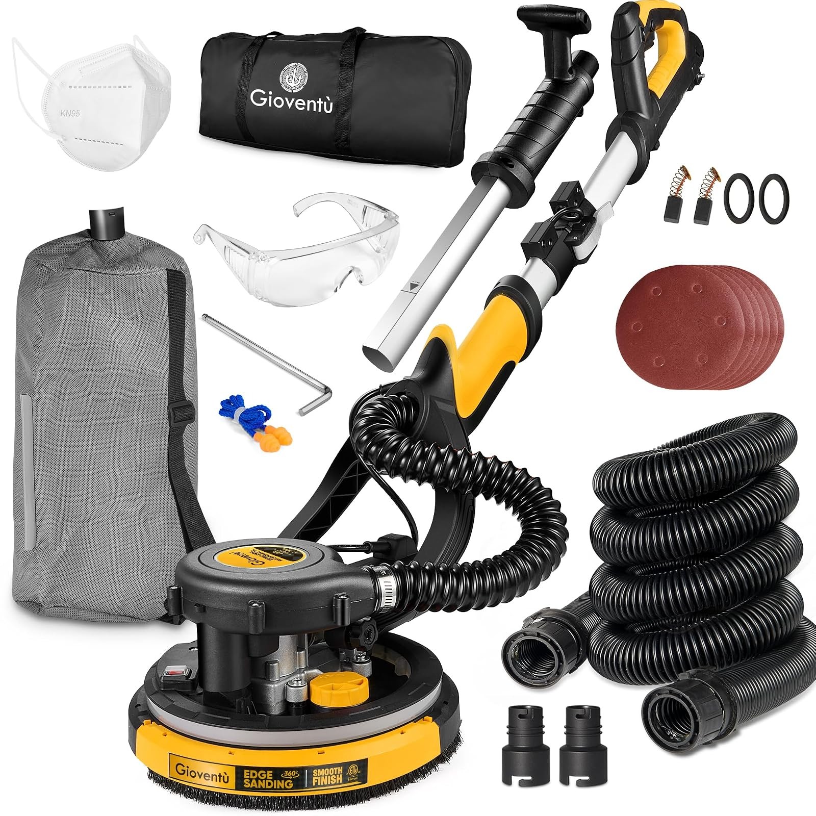 Electric Drywall Sander 750W Dustless Popcorn Ceiling