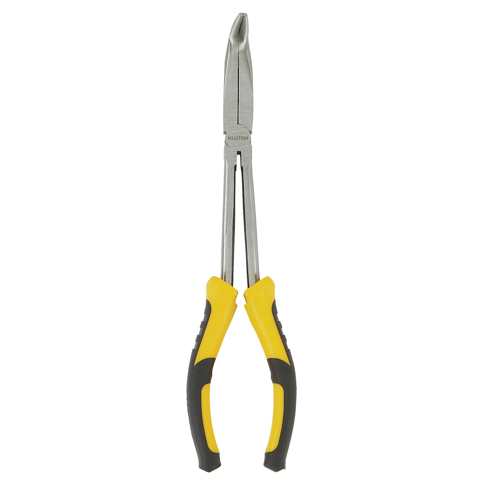 Klutch 11in., 90° Bent Nose Pliers, 2.17in. Jaw Capacity, Alloy Steel