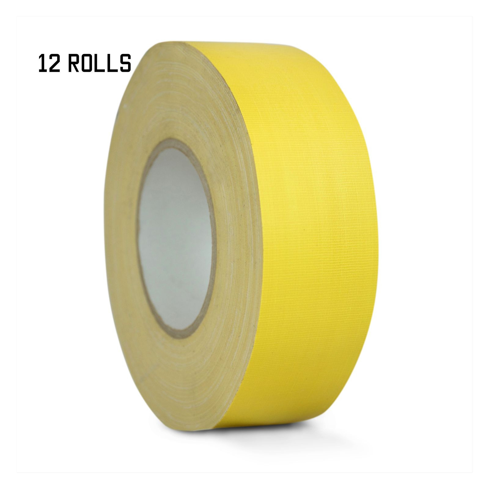 12 PACK GAFFERS STAGE TAPE - YELLOW - 2 INCH X 60 YARDS (HALF CASE)
